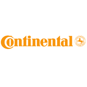 The continental logo on a light skin color background.